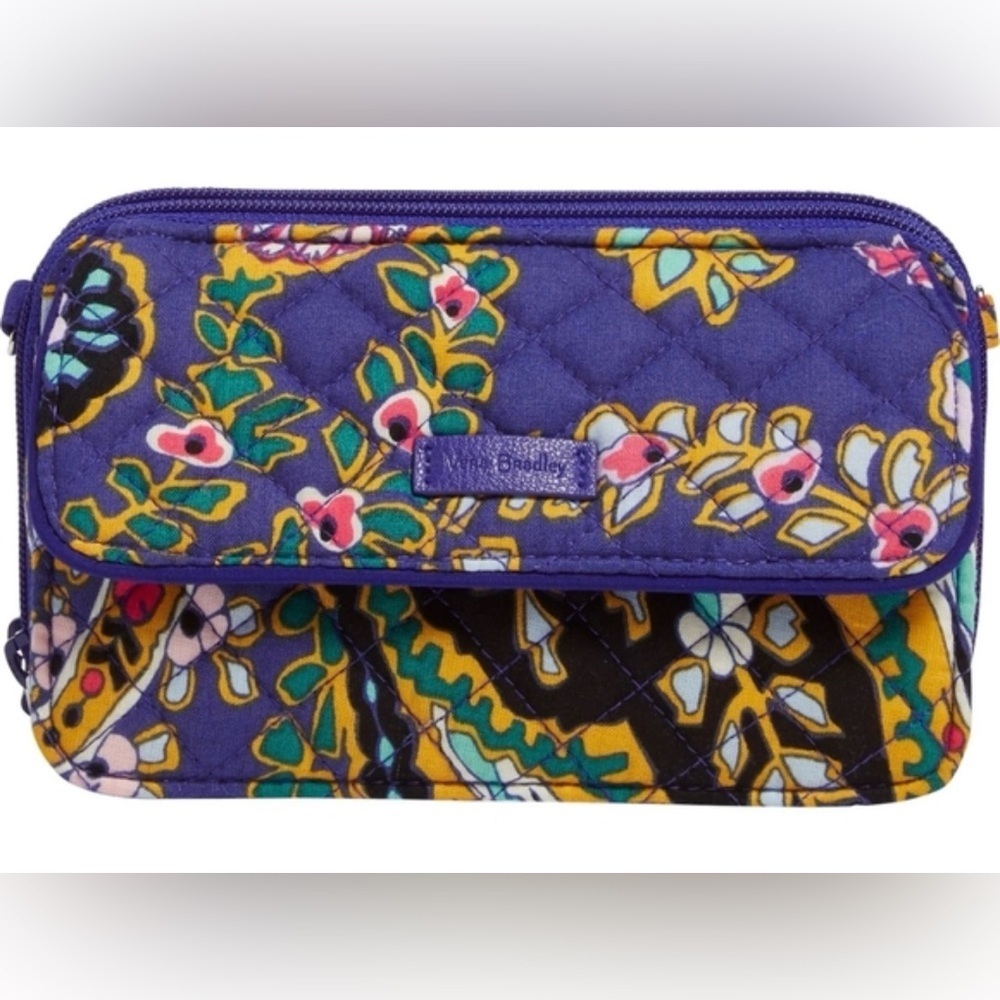 VERA BRADLEY RFID All in One crossbody Bag in Romantic Paisley print new - Picture 7 of 7